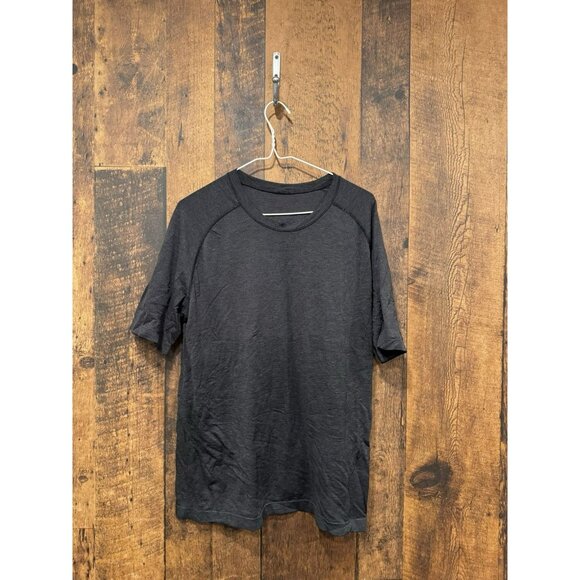 Lululemon Men’s Metal Vent Short Sleeve Shirt Black Large EUC - Picture 1 of 3